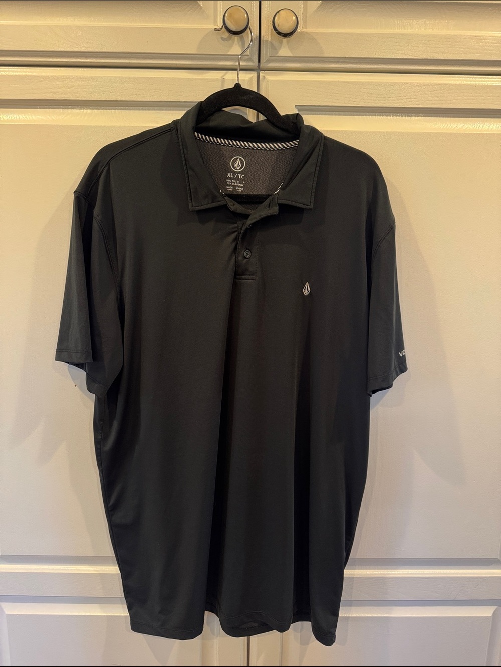 Volcom Men’s Black Polo with Subtle Logo